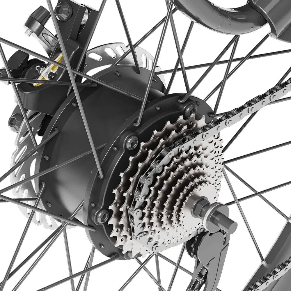 ELEGLIDE T1 STEP-THRU Electric Trekking Bike Trekking E-Bike 27.5 Inch CST Tires 36V 12.5AH Battery 250W Brushless Motor Shimano 7 Gears Max Speed 25Km/h Max Range 100KM Max Load 120KG IPX4 Waterproof Dual Disk Brake - White - Image 6