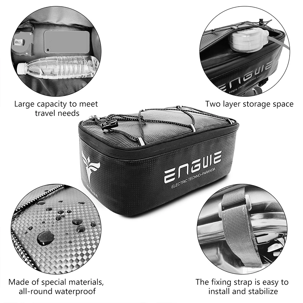 ENGWE Bike Trunk Bag Bicycle Rack Rear Carrier Bag 7L - Image 4