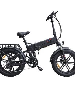 ENGWE X Folding Electric Bike 20*4.0 Inch Chaoyang Off-Road Fat Tires 250W Motor E-Bike 48V 13Ah Battery 25Km/h Max Speed 100KM Range Dual Disc Brake 150KG Max Load - Black
