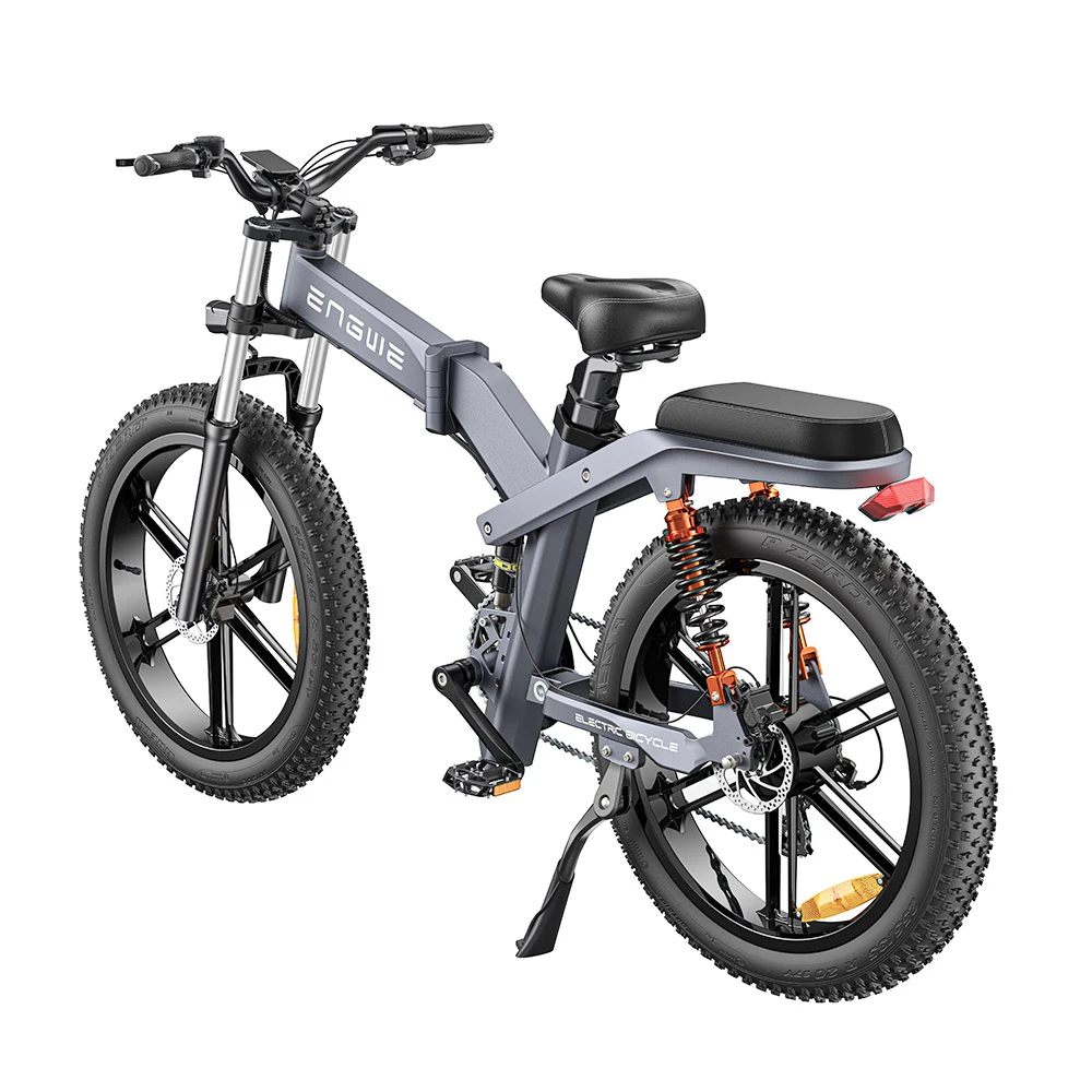ENGWE X26 Electric Bike 26*4.0 Inch Fat Tires 50Km/h Max Speed 48V 1000W Motor 19.2Ah & 10Ah Dual Batteries For 100KM Range 150KG Max Load Triple Suspension System Shimano 8-Speed Gear Dual Hydraulic Disc Brake For All-Terrain Roads Mountain E-Bike - Image 2