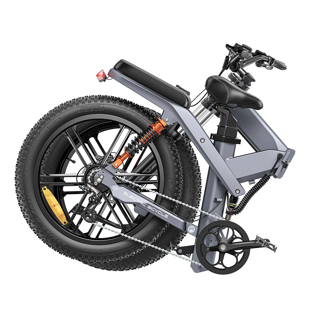 ENGWE X26 Electric Bike 26*4.0 Inch Fat Tires 50Km/h Max Speed 48V 1000W Motor 19.2Ah & 10Ah Dual Batteries For 100KM Range 150KG Max Load Triple Suspension System Shimano 8-Speed Gear Dual Hydraulic Disc Brake For All-Terrain Roads Mountain E-Bike - Image 5