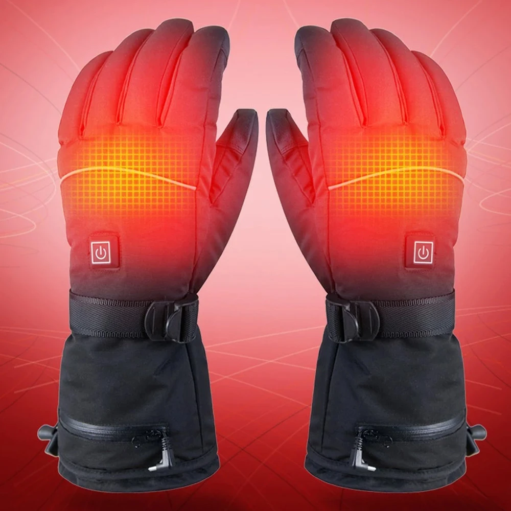 Electric Heating Gloves For Skating, Cycling Outdoor Activities, Rechargeable Thickened Gloves 5V 4000mAh Battery - Image 5