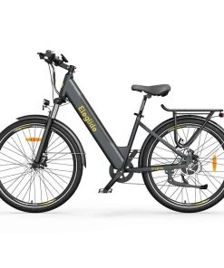 ELEGLIDE T1 STEP-THRU Electric Trekking Bike Trekking E-Bike 27.5 Inch CST Tires 36V 12.5AH Battery 250W Brushless Motor Shimano 7 Gears Max Speed 25Km/h Max Range 100KM Max Load 120KG IPX4 Waterproof Dual Disk Brake - Gray