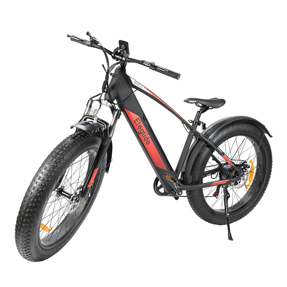 ELEGLIDE Tankroll Electric Mountain Bike 26*4.0 Inch Fat Tires Max Instant Power 740W Motor 25Km/h Speed 48V 10Ah Battery Shimano 7-Speed Gear 70KM Top Range Dual Disc Brake 57N.m Max Torque Powerful Motor Moped Fat Bike - Image 4