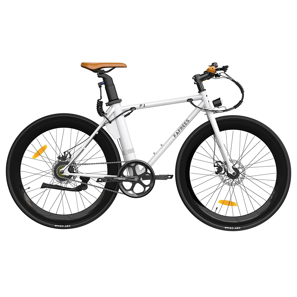FAFREES F1 Electric Bike 250W Brushless Motor 25km/h Max Speed 9Ah Battery Shimano 7-Speed Transmission - White
