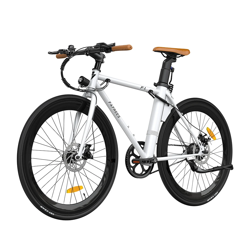 FAFREES F1 Electric Bike 250W Brushless Motor 25km/h Max Speed 9Ah Battery Shimano 7-Speed Transmission - White - Image 3