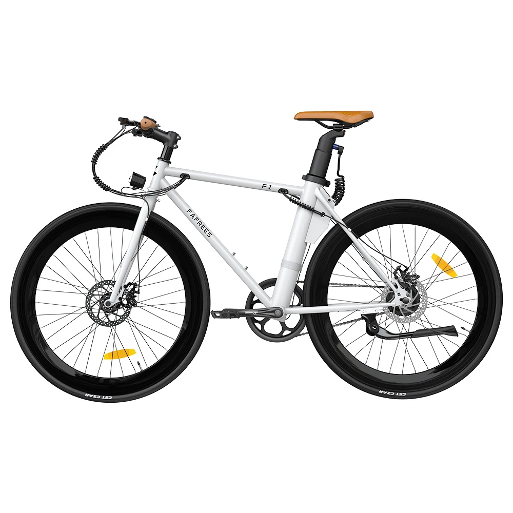 FAFREES F1 Electric Bike 250W Brushless Motor 25km/h Max Speed 9Ah Battery Shimano 7-Speed Transmission - White - Image 4