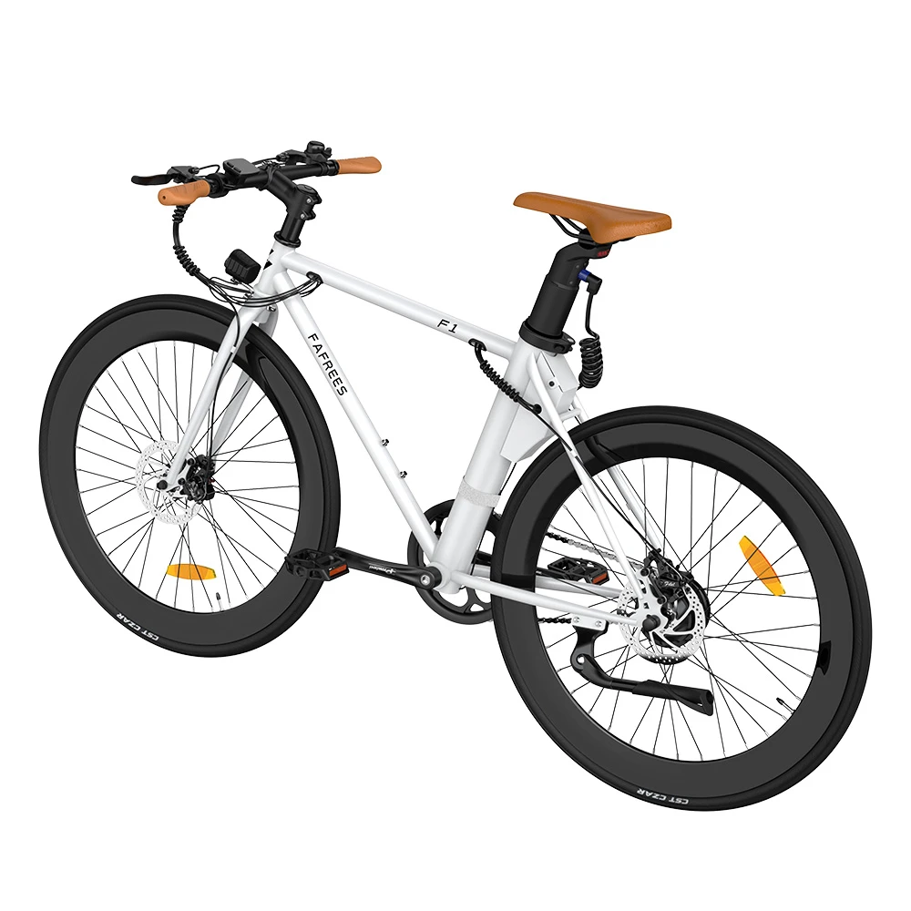 FAFREES F1 Electric Bike 250W Brushless Motor 25km/h Max Speed 9Ah Battery Shimano 7-Speed Transmission - White - Image 6
