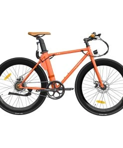 FAFREES F1 Electric Bike 250W Brushless Motor 25km/h Max Speed 9Ah Battery Shimano 7-Speed Transmission - Orange