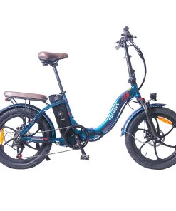 FAFREES F20 Pro Electric Bike 20*3.0 Inch Fat Tire 250W Brushless Motor 25Km/h Max Speed 7-Speed Gears With Removable 36V 18AH Lithium Battery 150KM Max Range Double Disc Brake Folding Frame E-bike - Deep Blue