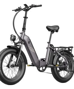 FAFREES FF20 Polar Electric Bike 48V 500W Motor 40Km/h Max Speed Dual 10.4Ah Batteries For 150KM Range 20*4.0 Inch CHAOYANG Fat Tire Double Disc Brakes Shimano 7-Speed Gear LCD Color Display - Grey