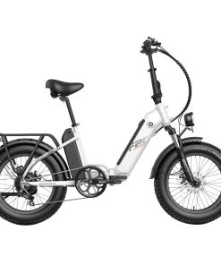 FAFREES FF20 Polar Electric Bike 48V 500W Motor 40Km/h Max Speed Dual 10.4Ah Batteries For 150KM Range 20*4.0 Inch CHAOYANG Fat Tire Double Disc Brakes Shimano 7-Speed Gear LCD Color Display - White