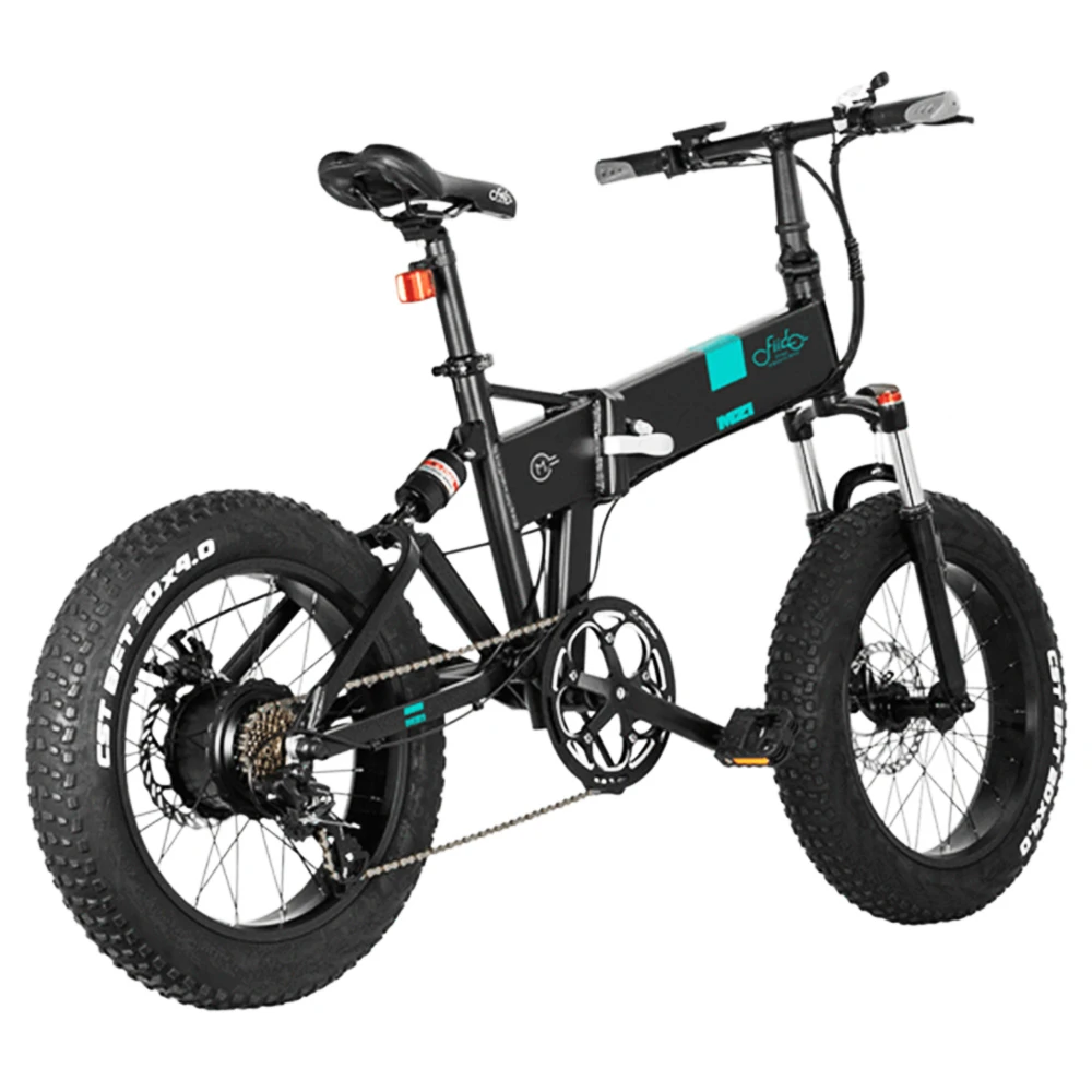 FIIDO M21 Folding Electric Bike 20*4.0 Inch Fat Tire Mountain Bicycle With Torque Sensor 500W Motor Max Speed 36Km/h 48V 11.6AH Battery Up To 130km Range Max Load 120kg - Black - Image 2