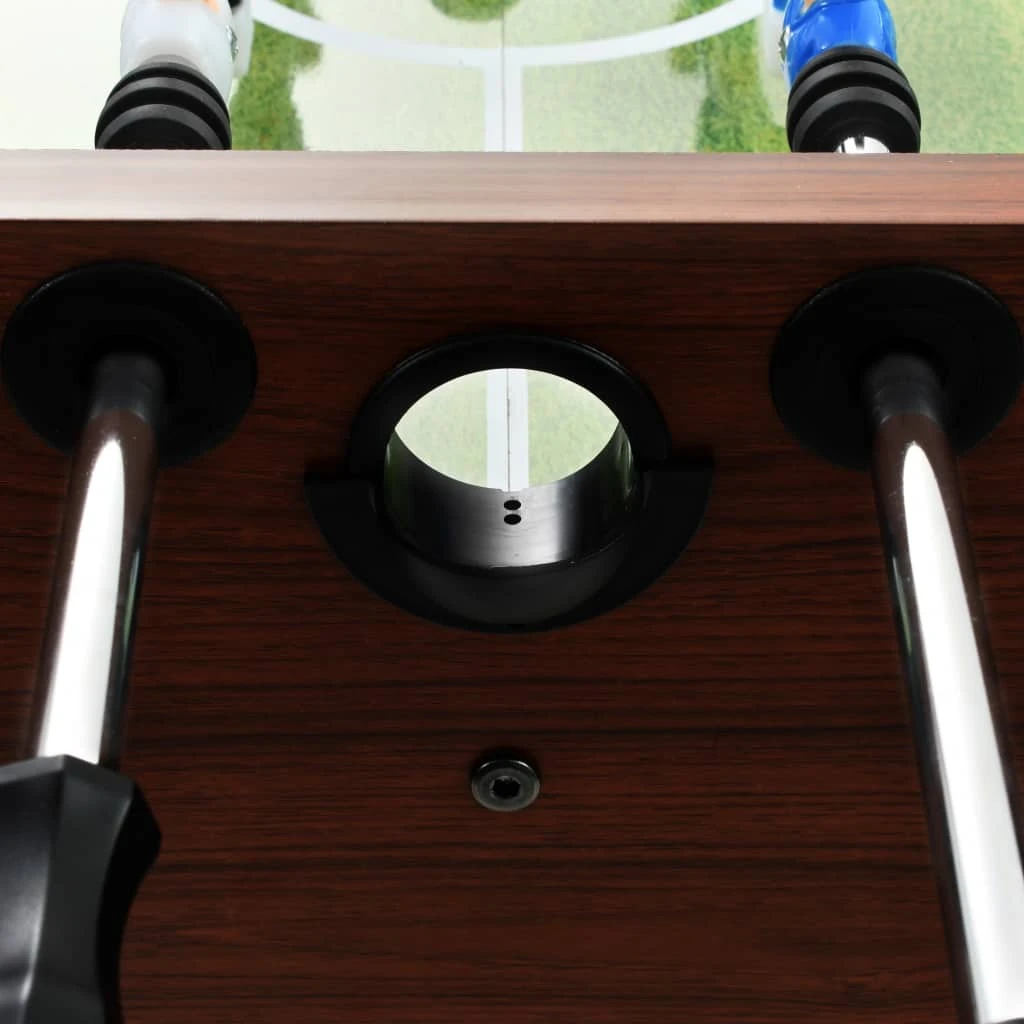 Football Table Steel 60 Kg 140x74.5x87.5 Cm Brown - Image 4