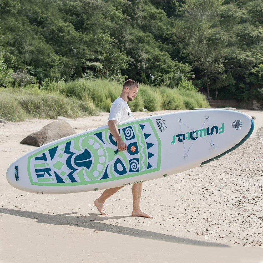 FunWater SUPFW05A NEW TIKI Inflatable Stand Up Paddle Board 10.6'' Long 33' Wide 6' Thick - Image 6
