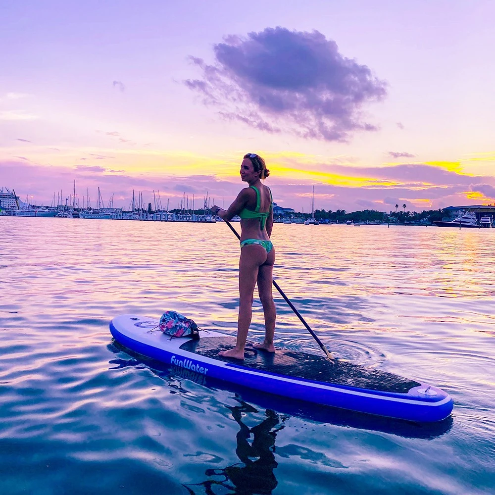 Funwater Smilling Face 335x82x15cm Inflatable Stand Up Paddling Board Adjustable Maximum Load 150kg With Accessor - Image 2