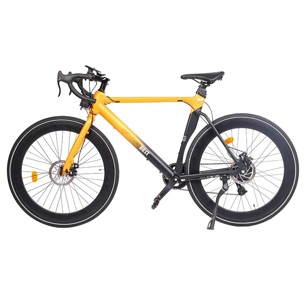 GOGOBEST R2 Electric City Road Bike 700C*32C Tires 36V 250W Motor 32Km/h Max Speed 36V 9.6Ah Battery For 60-80KM Range 100kg Load SHIMANO 7-Speed Gears - Orange