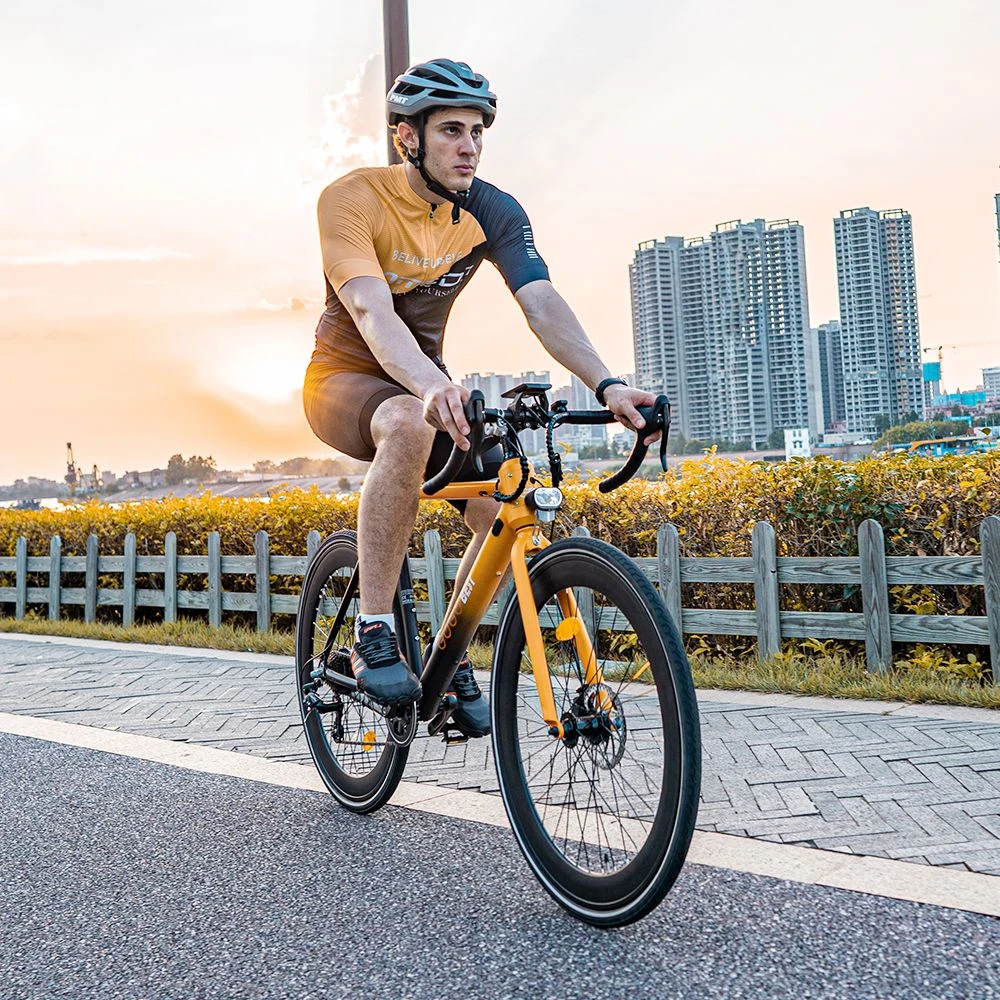 GOGOBEST R2 Electric City Road Bike 700C*32C Tires 36V 250W Motor 32Km/h Max Speed 36V 9.6Ah Battery For 60-80KM Range 100kg Load SHIMANO 7-Speed Gears - Orange - Image 5