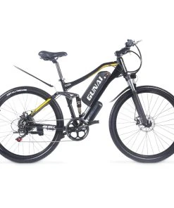 GUNAI M60 500W 48V 15Ah 27*1.95'' Electric Bicycle 35km/h Max Speed 35-45km Mileage Range 120kg Max Load - Black