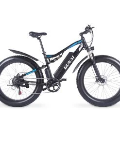 GUNAI MX03 Electric Bicycle 1000W 48V 17Ah Battery 26*4.0 Inch Fat Tires Mountain Bike 40Km/h Max Speed 40-50KM Mileage Range 150KG Max Load Double Dics Brake - Black