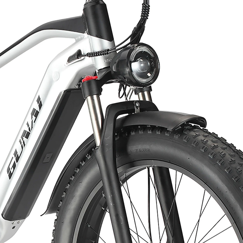 GUNAI MX05 26*4.0 Inch Fat Tire Electric Moped Bike 1000W Motor 48V 19Ah Battery 45Km/h Max Speed Shimano Gear 150KG Load Mountain Bicycle - Image 5