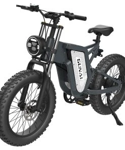 GUNAI MX25 Electric Bicycle 20*4.0 Inch Fat Tires 2000W Brushless Motor 50Km/h Max Speed 48V 25Ah Battery Shimano 7-Speed Double Oil Brakes 75KM Mileage Range 200KG Payload E-Bike - Black