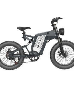 GUNAI MX25 Electric Bicycle 20*4.0 Inch Fat Tires 2000W Brushless Motor 50Km/h Max Speed 48V 25Ah Battery Shimano 7-Speed Double Oil Brakes 75KM Mileage Range 200KG Payload E-Bike - Black