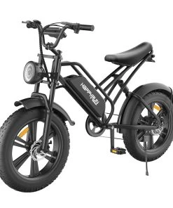 HAPPYRUN HR-G50 Electric Bike 20*4.0 Inch Fat Tires 48V 18Ah Battery 750W Motor 45Km/h Max Speed Retro Ebike Max Load 150kg Shimano 7-Speed Gear