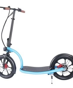 HiBoy VE001 Electric Scooter 16 Inch Tires 350W Motor 36V 10Ah Battery 30km/h Max Speed 60km Range 100kg Max Load - Blue