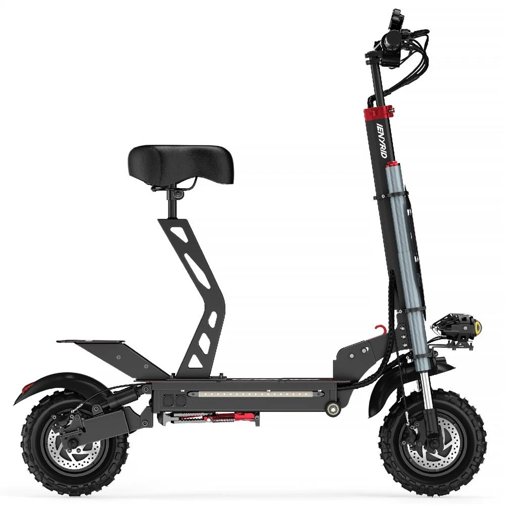 IENYRID ES20 Electric Scooter 11 Inch Off Road Tires 48V 20AH 1200W*2 Dual Motors 55Km/h Top Speed 50-60KM Mileage 150kg Load With Seat - Image 4