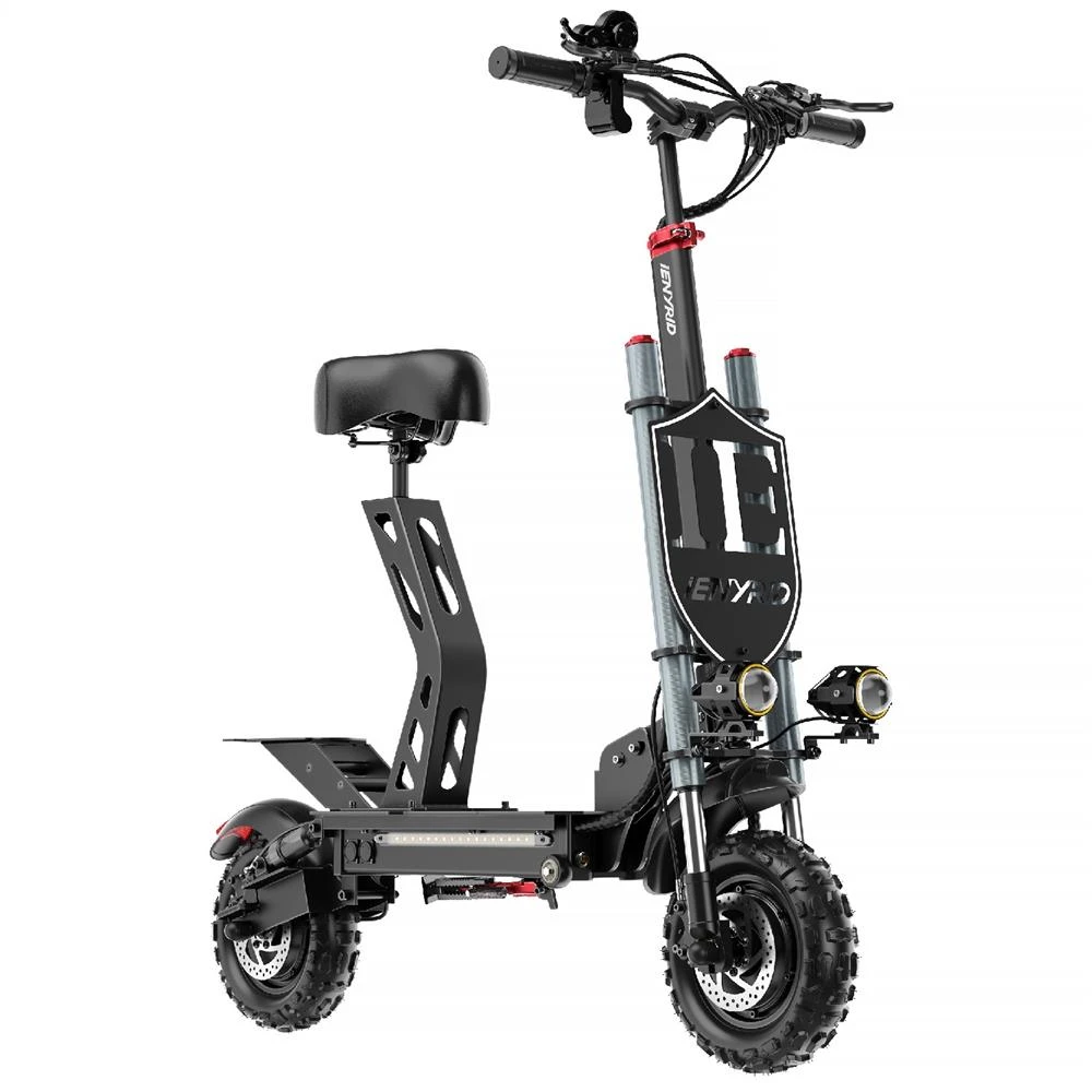IENYRID ES20 Electric Scooter 11 Inch Off Road Tires 48V 20AH 1200W*2 Dual Motors 55Km/h Top Speed 50-60KM Mileage 150kg Load With Seat - Image 2