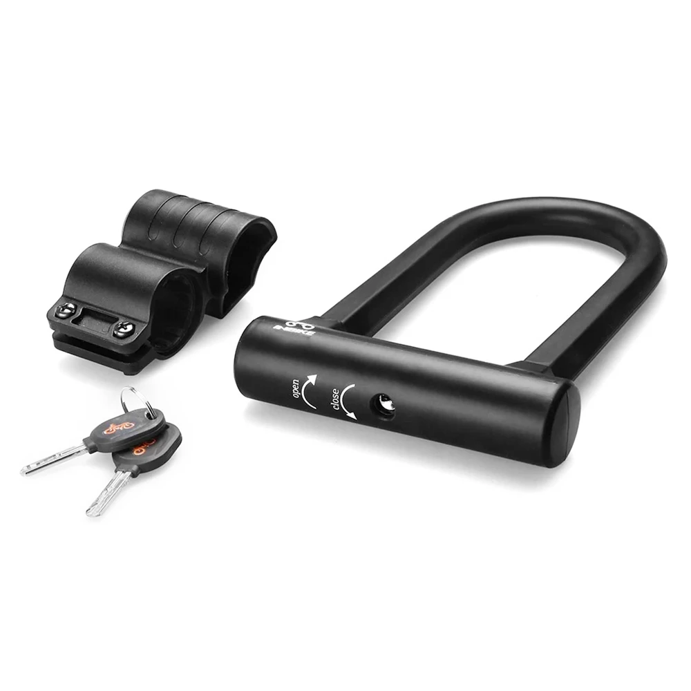 INBIKE UL319A Bike U Lock Anti Theft Bike Lock Heavy Duty Anti-shear Lock And Mounting Bracket With Keys