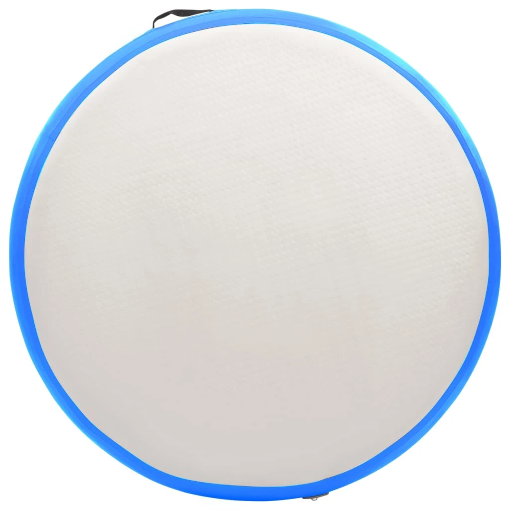 Inflatable Gymnastic Mat With Pump 100x100x20 Cm PVC Blue - Image 4