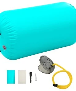 Inflatable Gymnastic Roll With Pump 100x60 Cm PVC Green