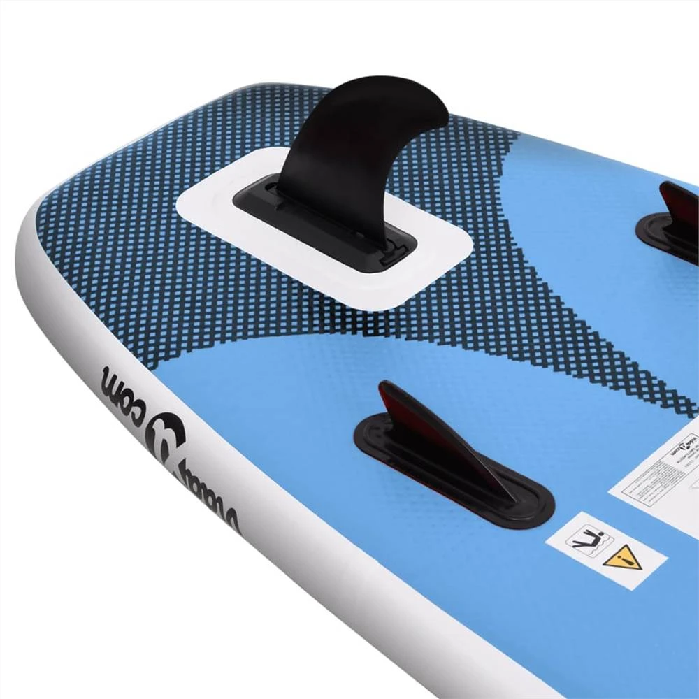 Inflatable Stand Up Paddle Board Set Sea Blue 300x76x10 Cm - Image 6
