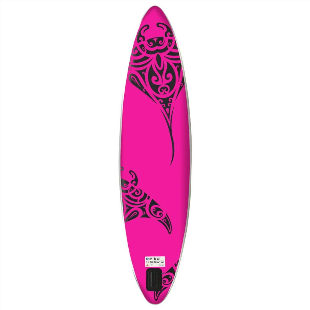 Inflatable Stand Up Paddleboard Set 366x76x15 Cm Pink - Image 4