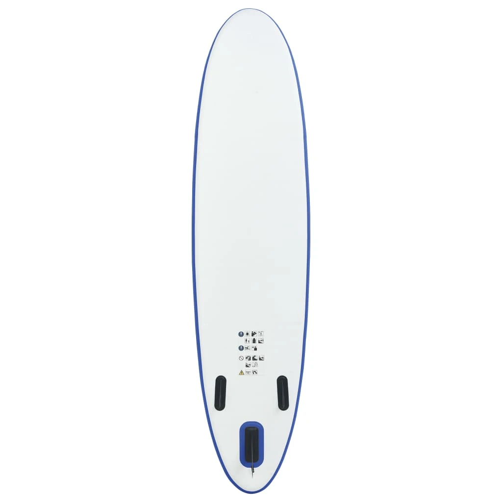 Inflatable Stand Up Paddleboard Set Blue And White - Image 4