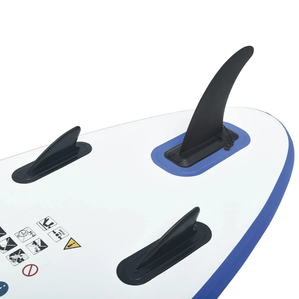 Inflatable Stand Up Paddleboard Set Blue And White - Image 5