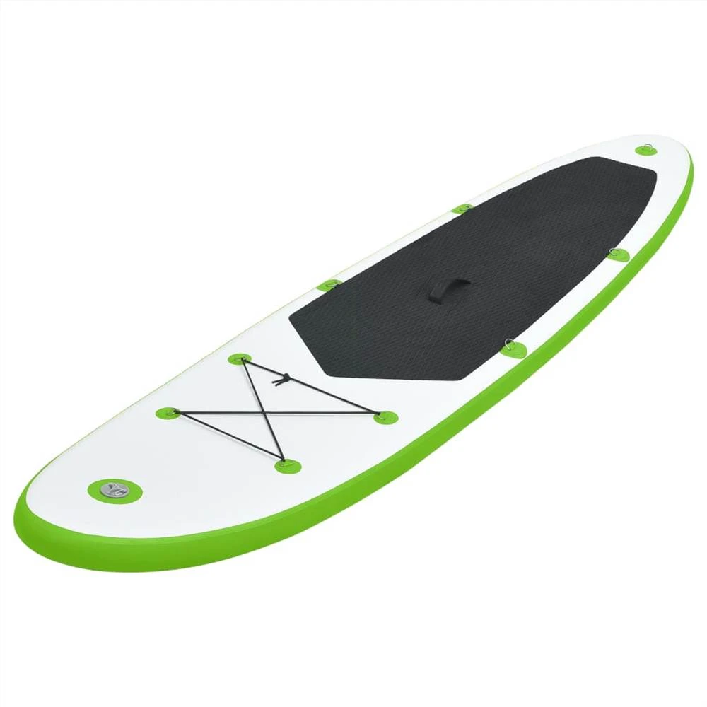 Inflatable Stand Up Paddleboard Set Green And White - Image 2