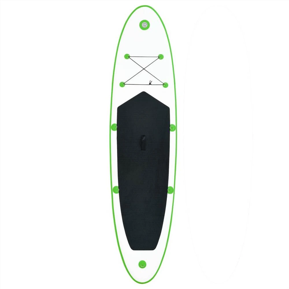 Inflatable Stand Up Paddleboard Set Green And White - Image 3