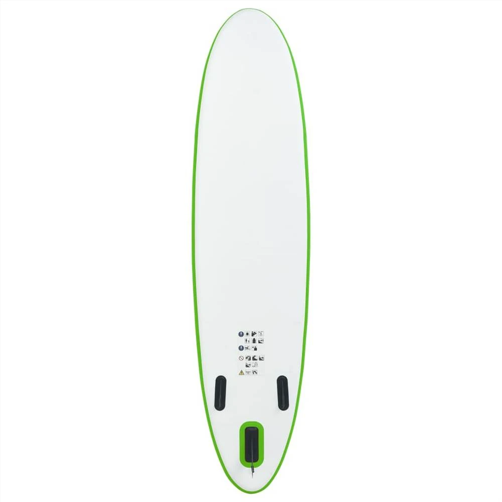 Inflatable Stand Up Paddleboard Set Green And White - Image 4
