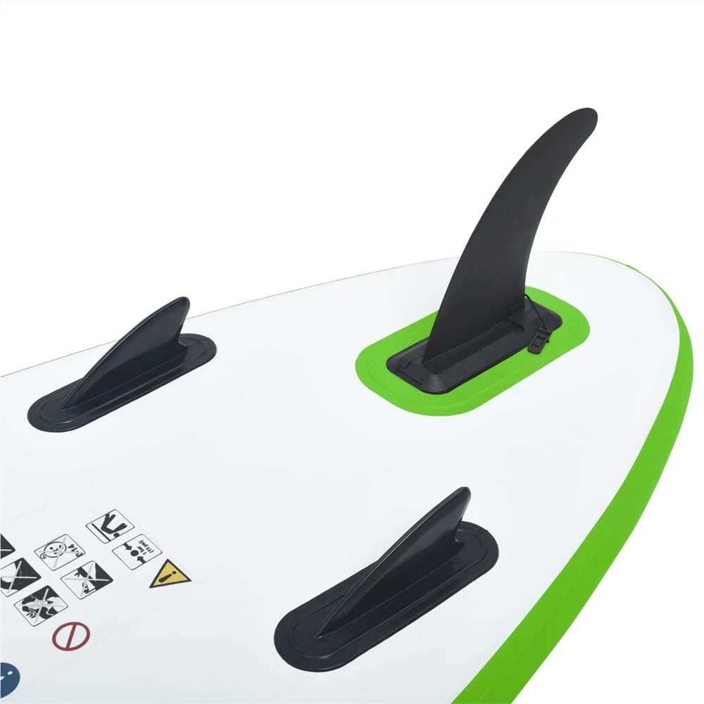 Inflatable Stand Up Paddleboard Set Green And White - Image 5
