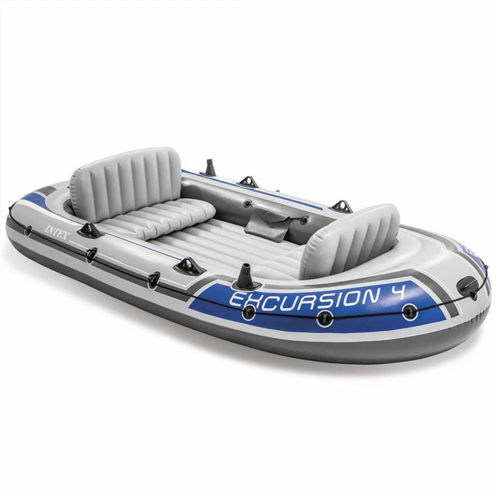 Intex Excursion 4 Set Inflatable Boat With Oars And Pump 68324NP - Image 2