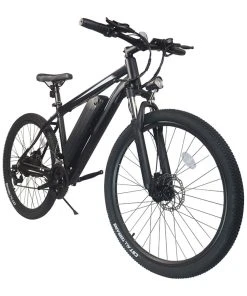 K3 Electric Bike 26*1.95 Inch Tire, 350W Motor 32km/h Max Speed, Dual 36V 10.4Ah Battery, 120kg Load - Black & White