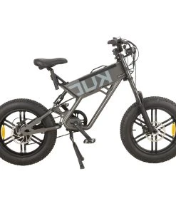 KUGOO T01 Electric Bicycle 48V 500W Motor 13Ah Battery 20*4.0 Inch Fat Tires 38Km/h Max Speed Shimano 7-Speed Gears Hydraulic Brakes 50-65KM Mileage 150KG Load Electric Mountain Bike - Grey