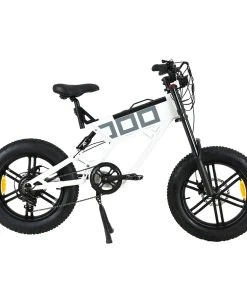 KUGOO T01 Electric Bicycle 48V 500W Motor 13Ah Battery 20*4.0 Inch Fat Tires 38Km/h Max Speed Shimano 7-Speed Gears Hydraulic Brakes 50-65KM Mileage 150KG Load Electric Mountain Bike - White