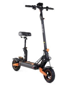 KugooKirin KUKIRIN G2 MAX Electric Scooter 10*2.75 Inch Off-road Pneumatic Tires 1000W Brushless Motor 55Km/h Max Speed 48V 20Ah Battery 80km Range 3 Speed Modes 120KG Max Load Dual Disc Brakes Detachable Seat Adjustable Handlebar Height