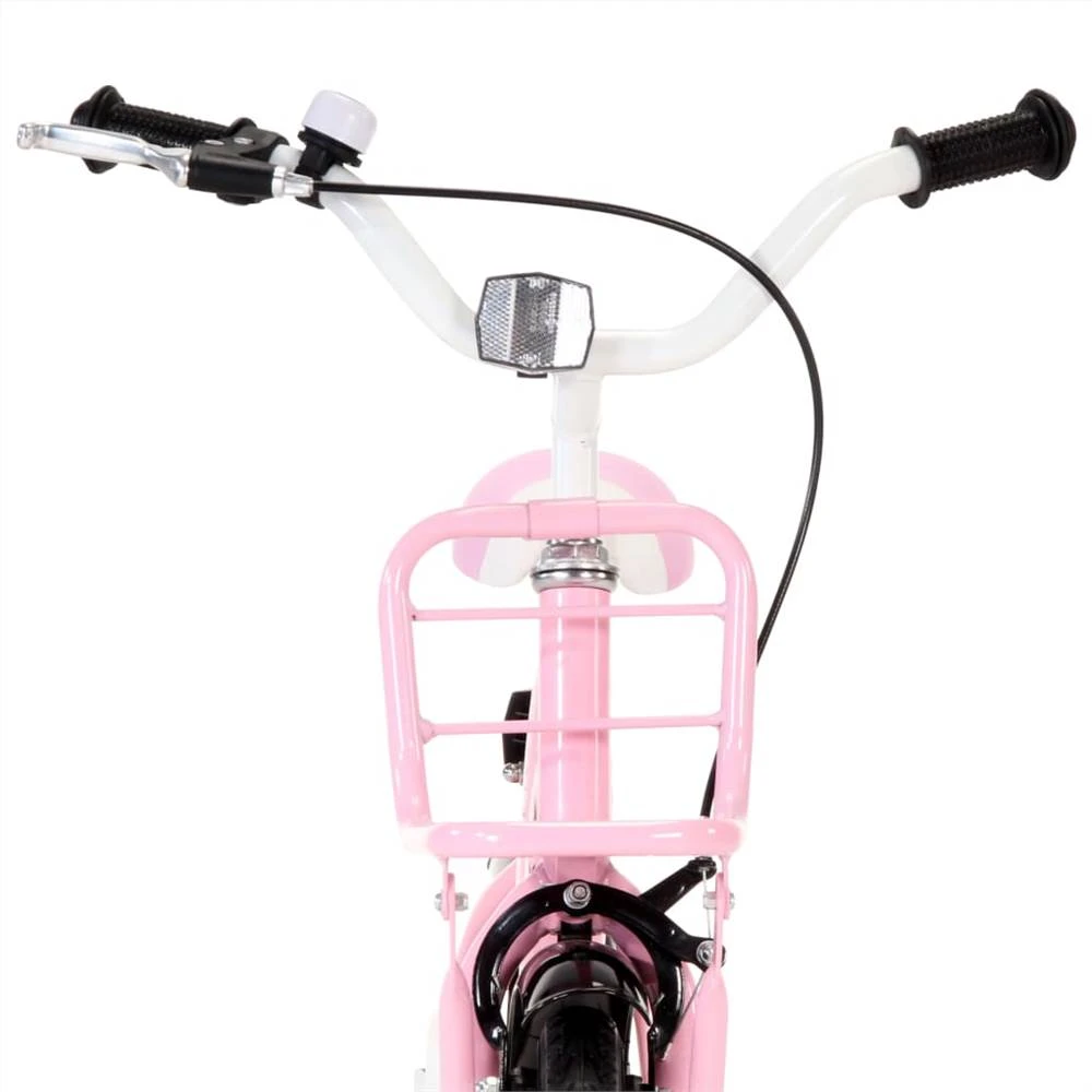 Kids Bike With Front Carrier 18 Inch Pink And Black - Image 4