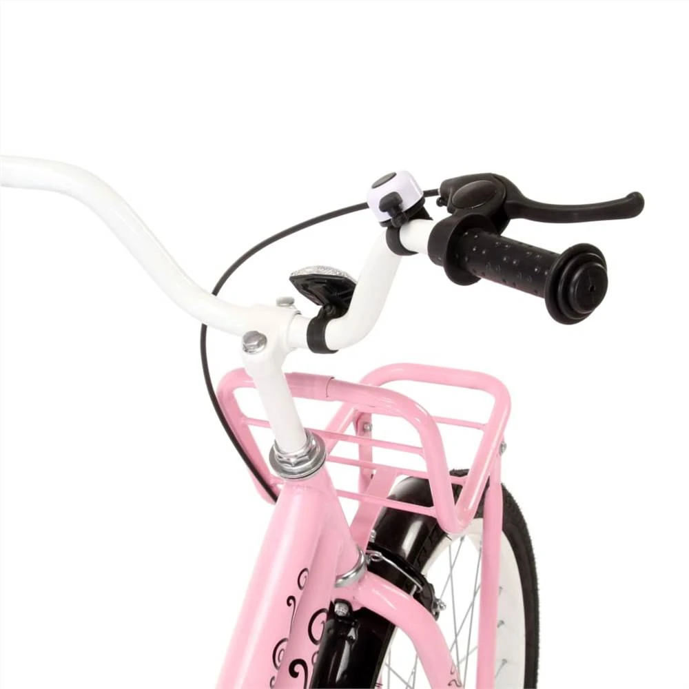 Kids Bike With Front Carrier 18 Inch Pink And Black - Image 5