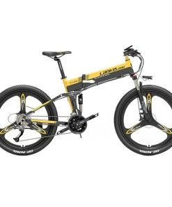 LANKELEISI XT750 Electric Bike Sports Version 26*1.95 Inch Kenda Tire 500W Motor 35KM/H 48V 14.5Ah Battery 100KM Range Shimano 27 Speed - Yellow